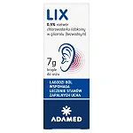 Lix 0,5 % krople wspomagające leczenie stanów zapalnych ucha, 7 g