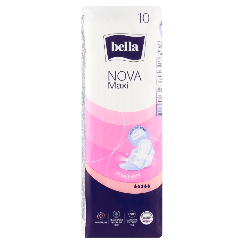 Bella Classic Nova Maxi, podpaski ze skrzydełkami bezzapachowe, 10 szt.