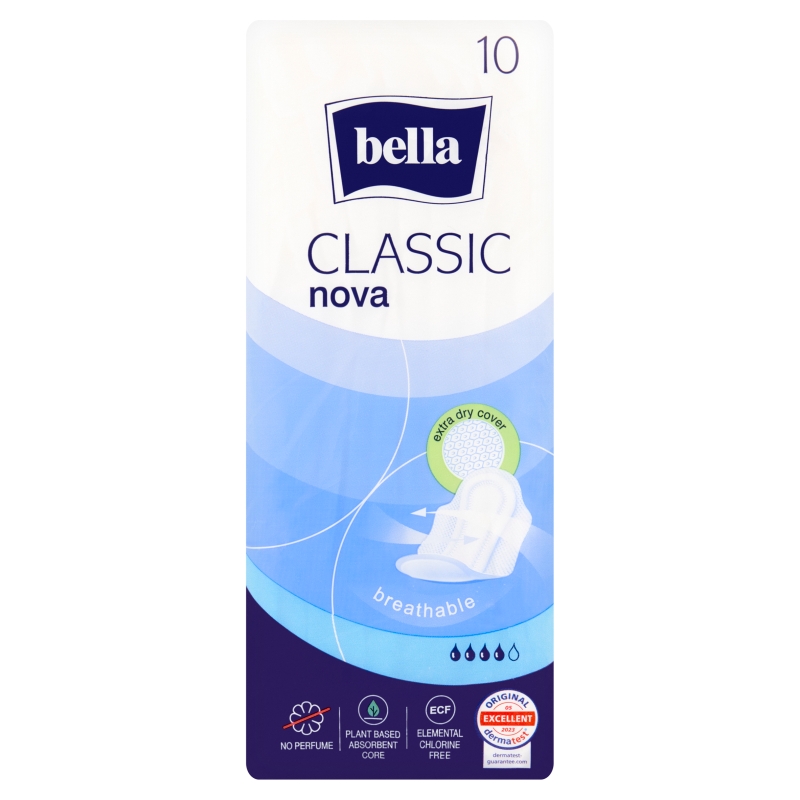 Bella Classic Nova podpaski ze skrzydełkami bezzapachowe, 10 szt.