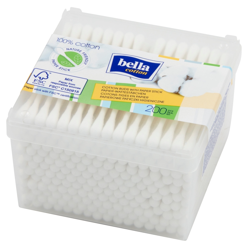 Patyczki higieniczne BELLA COTON , 200 szt.