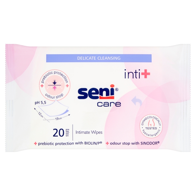 Seni Care INTI+, chusteczki do higieny intymnej, 20 szt.