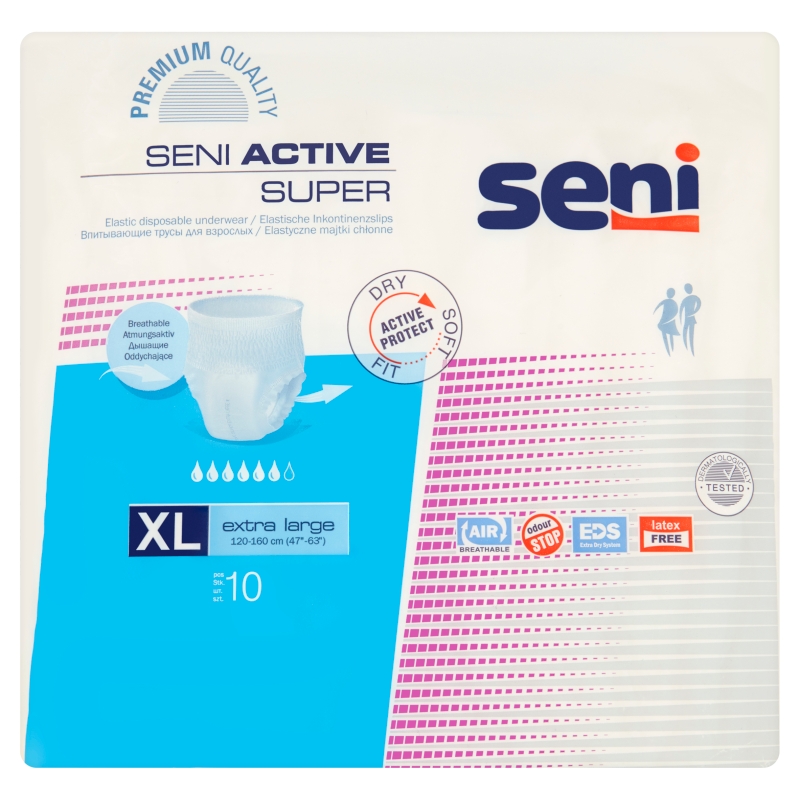 Seni Active , majtki chłonne XL, 10 szt.