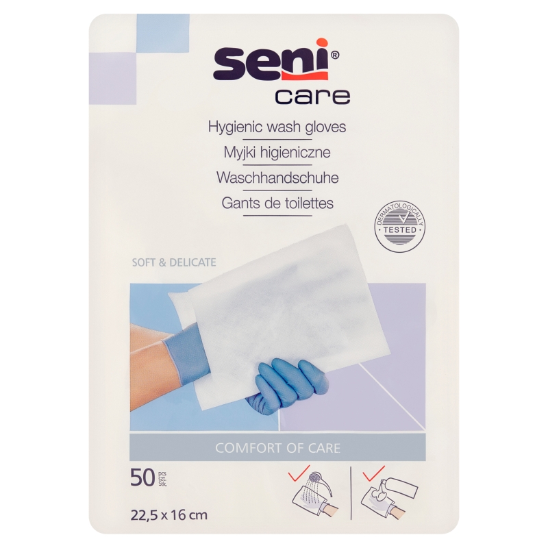 Seni Care jednorazowe myjki higieniczne, 50 szt.