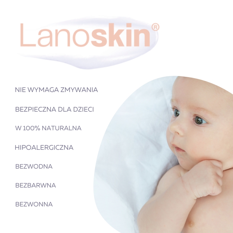 LANOSKIN 100% czysta lanolina , krem ochronny i zmiękczający, 30 g