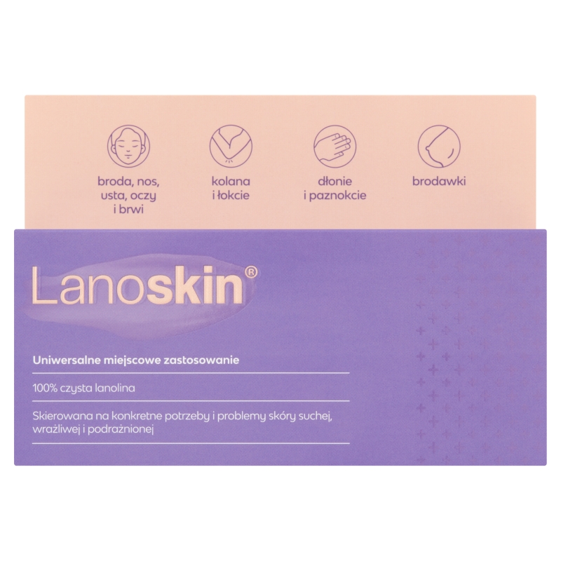 LANOSKIN 100% czysta lanolina , krem ochronny i zmiękczający, 30 g