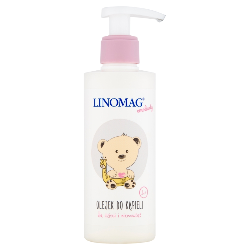Linomag emolienty, olejek do kąpieli dla dzieci i niemowląt, 200 ml