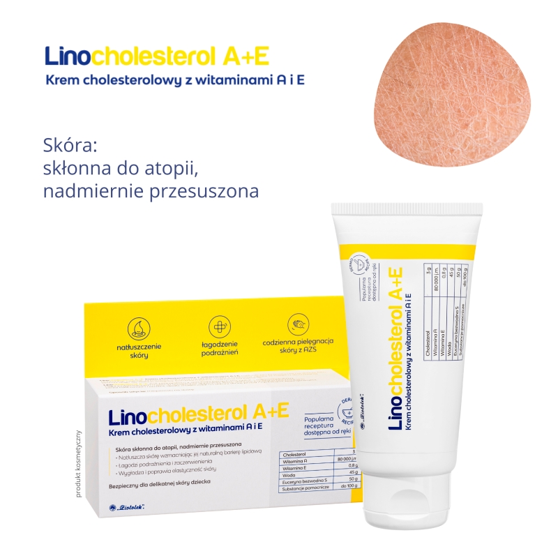 LINOCHOLESTEROL A+E , krem cholesterolowy z witaminami A i E, 50 g