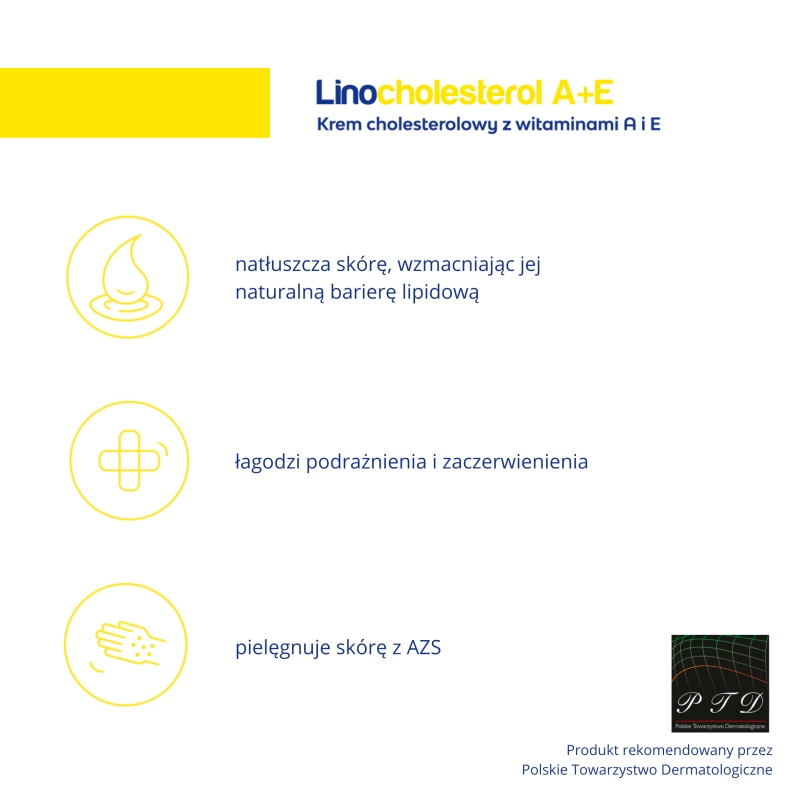 LINOCHOLESTEROL A+E , krem cholesterolowy z witaminami A i E, 50 g