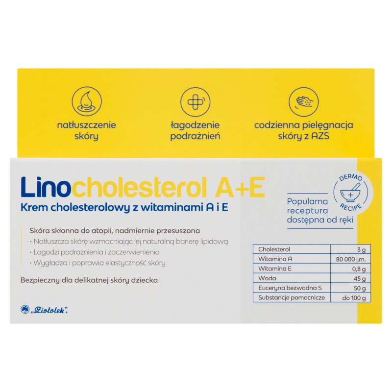 LINOCHOLESTEROL A+E , krem cholesterolowy z witaminami A i E, 50 g