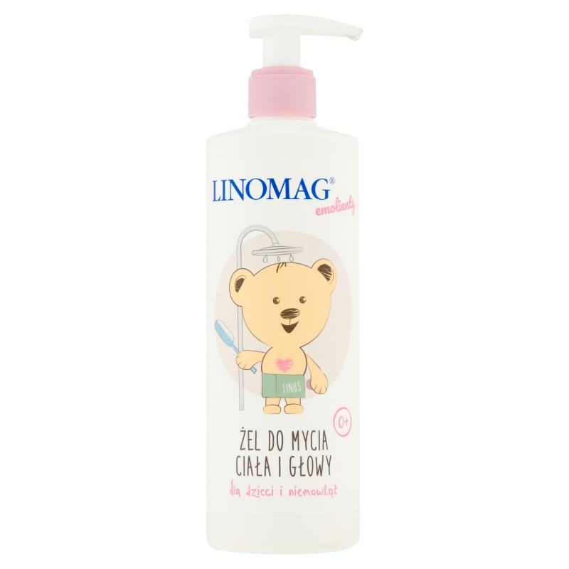 Linomag Żel do mycia ciała i głowy , dla dzieci i niemowląt, 400 ml