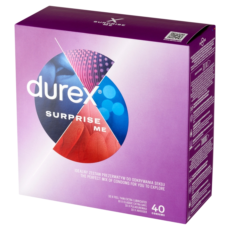 Durex Surprise, prezerwatywy, 40 szt.