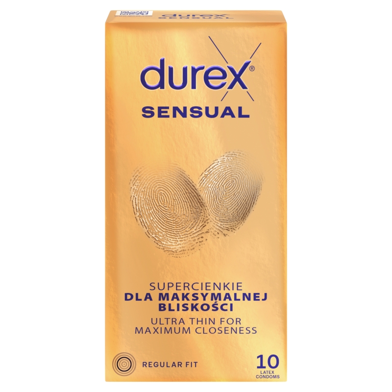 Durex Sensual prezerwatywy supercienkie, 10 szt.