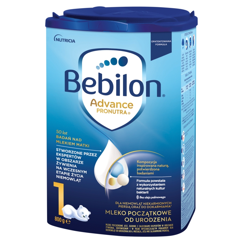 Bebilon 1 z Pronutra-Advance, Dla niemowląt od urodzenia do 6 miesiąca życia 800 g
