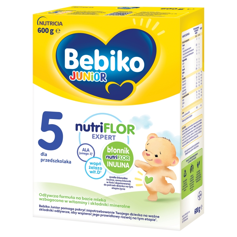 Bebiko Junior 5, mleko modyfikowane powyżej 3 roku życia, 600 g