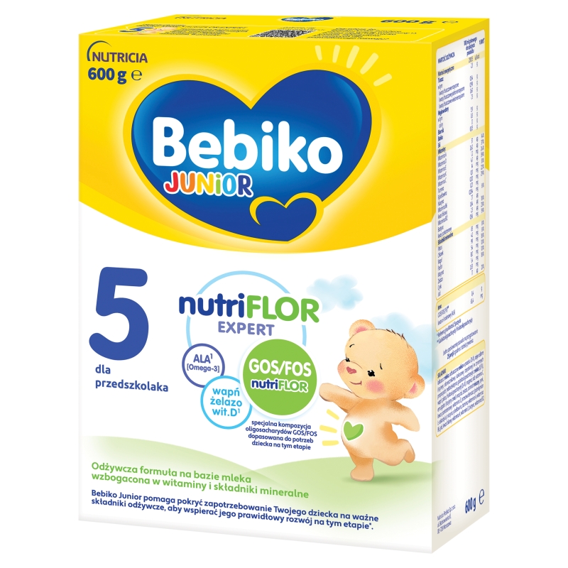 Bebiko Junior 5, mleko modyfikowane powyżej 3 roku życia, 600 g
