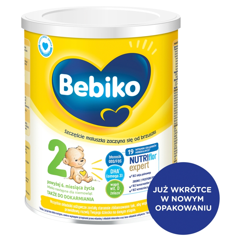Bebiko 2 Nutriflor Expert , proszek mleko następne dla niemowląt powyżej 6. miesiąca życia, 700 g
