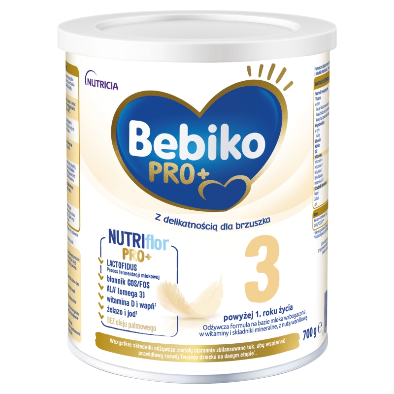Bebiko Pro+ 3  proszek mleko modyfikowane dla dzieci powyżej 1 roku życia, 700 g