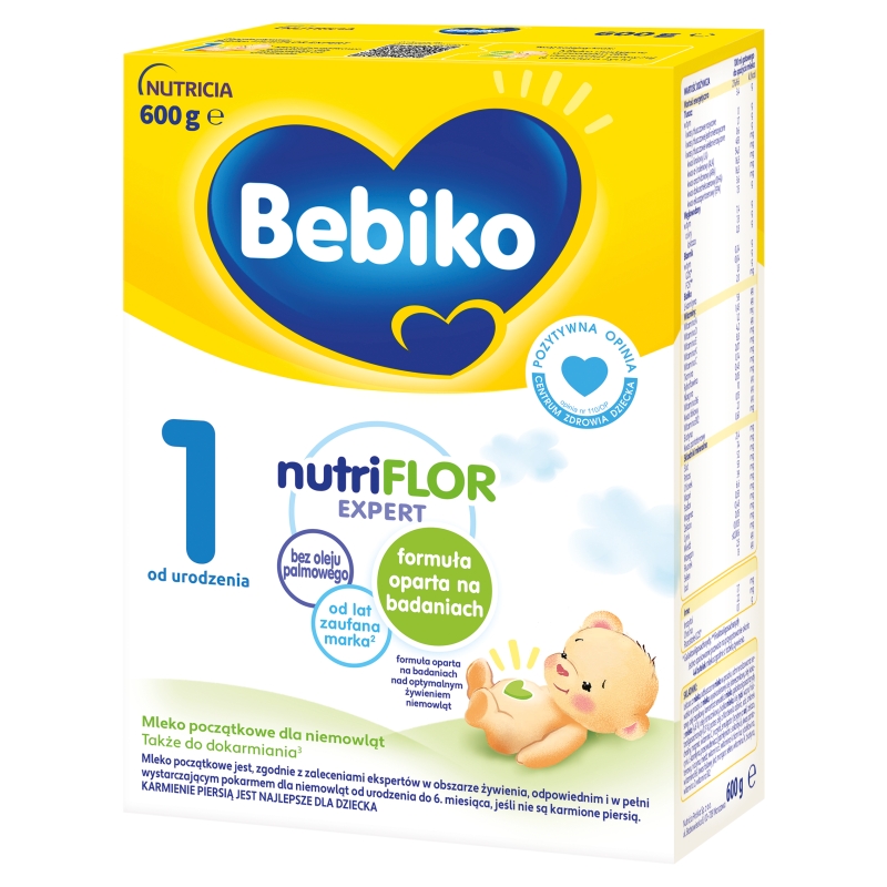 Bebiko 1 , mleko początkowe dla niemowląt od urodzenia, 600 g