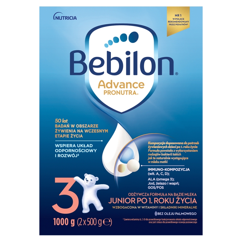 Bebilon 3 Pronutra Advance proszek, po 1 roku, 1000 g