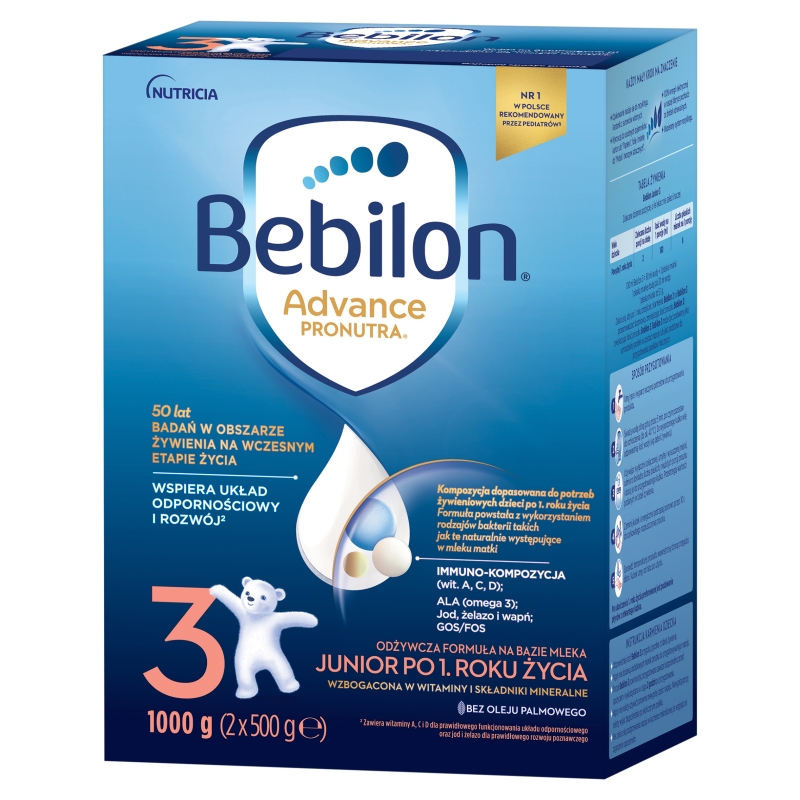 Bebilon 3 Pronutra Advance, proszek, po 1 roku, 1000 g