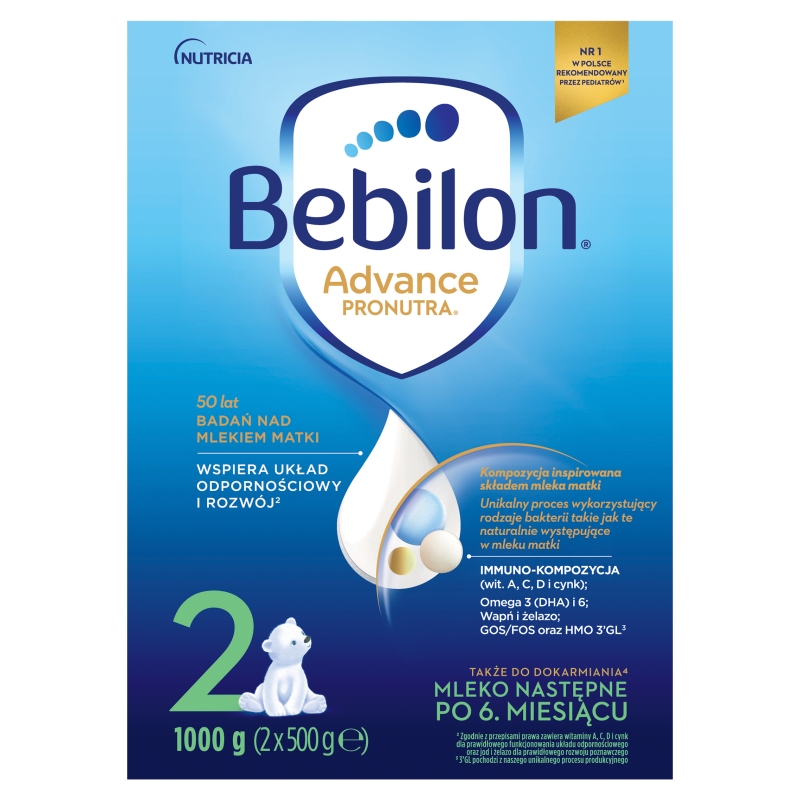 Bebilon 2 Pronutra Advance, mleko następne od 6. miesiąca życia, 1000 g