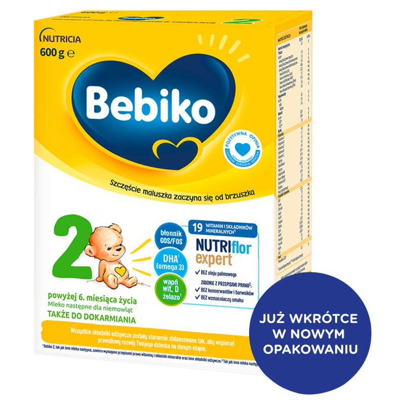 Bebiko 2 Nutriflor Expert, mleko następne powyżej 6 miesiąca życia,  600 g