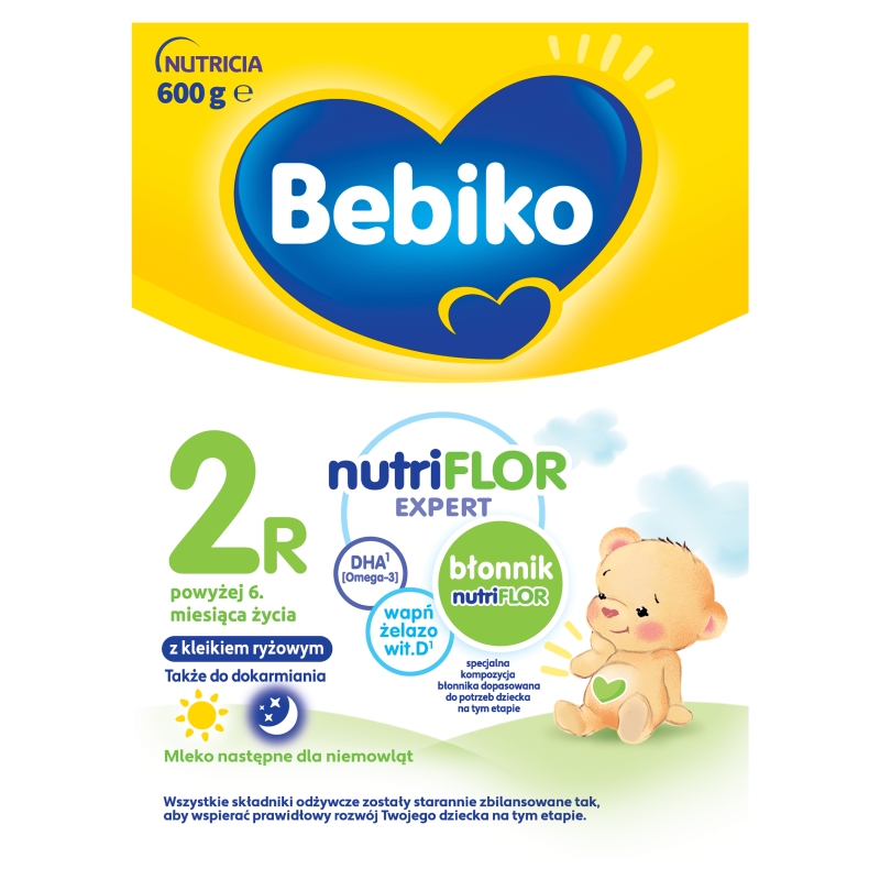 Bebiko 2R Nutriflor Expert mleko następne powyżej 6 miesiąca życia z kleikiem ryżowym, 600 g
