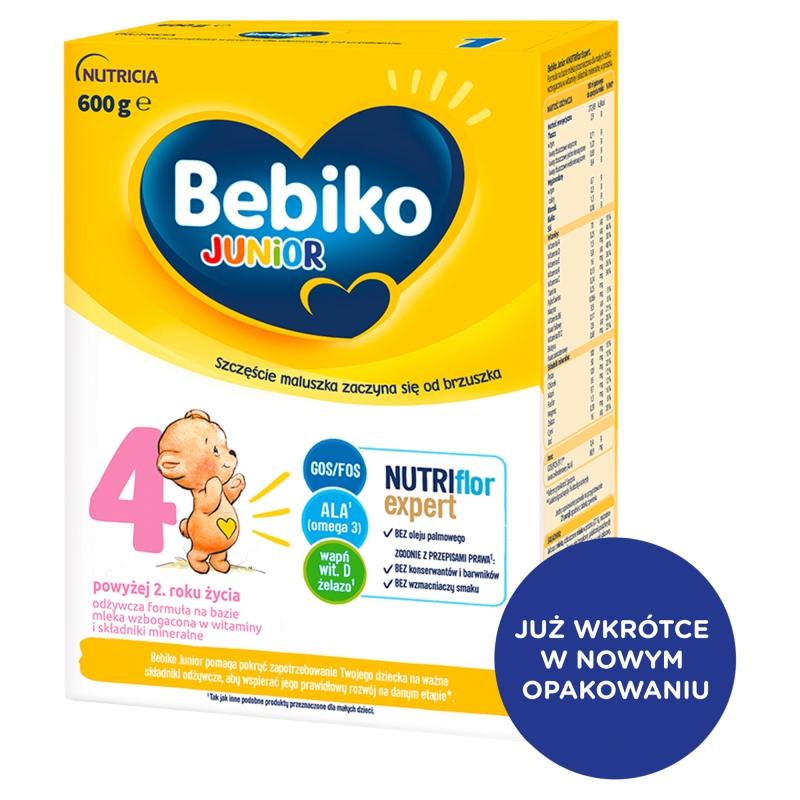 Bebiko 2 Nutriflor Expert, mleko modyfikowane powyżej 2 roku życia, 600 g