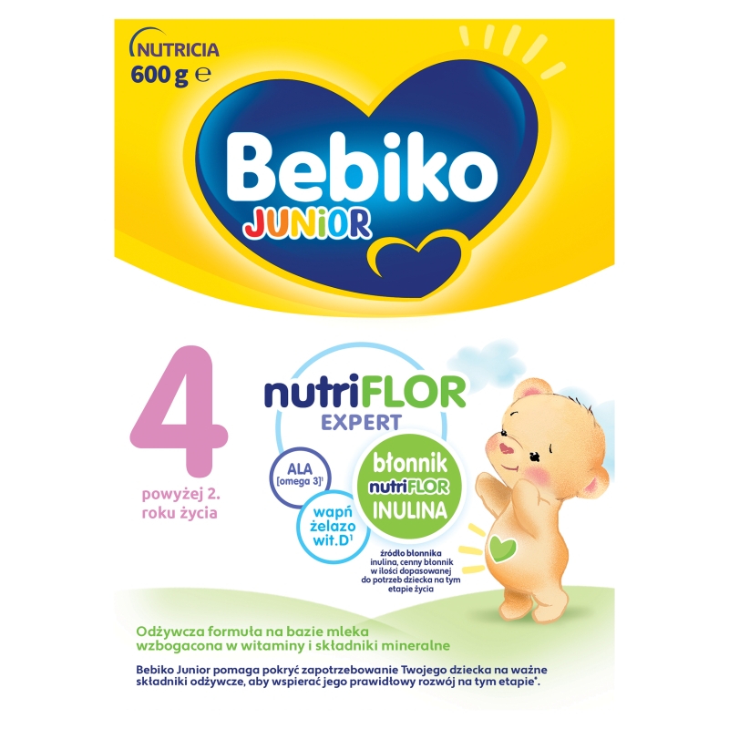 Bebiko 2 Nutriflor Expert, mleko modyfikowane powyżej 2 roku życia, 600 g