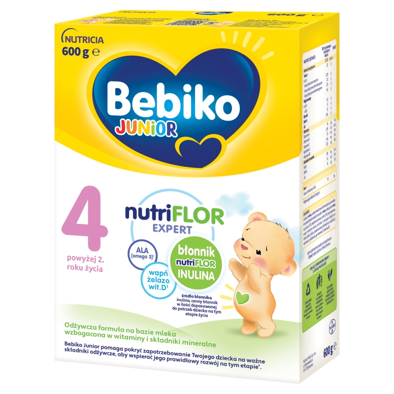 Bebiko 2 Nutriflor Expert, mleko modyfikowane powyżej 2 roku życia, 600 g