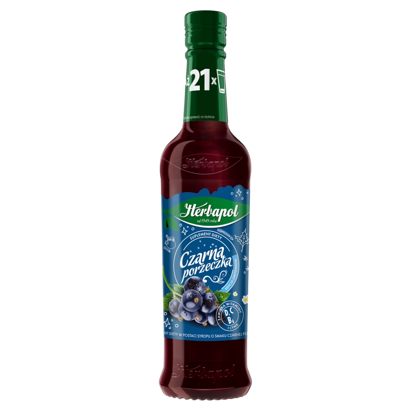 Herbapol Owocowa Spiżarnia, syrop o smaku czarnej porzeczki, 420 ml