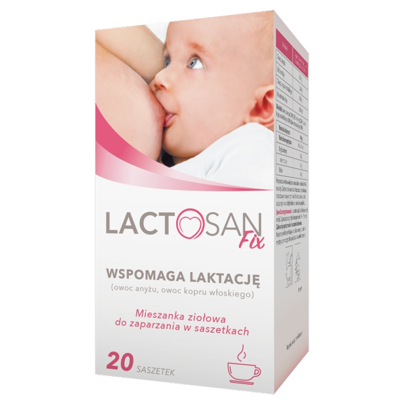 Lactosan Fix herbata w saszetkach wspomagająca laktację, 20 szt.
