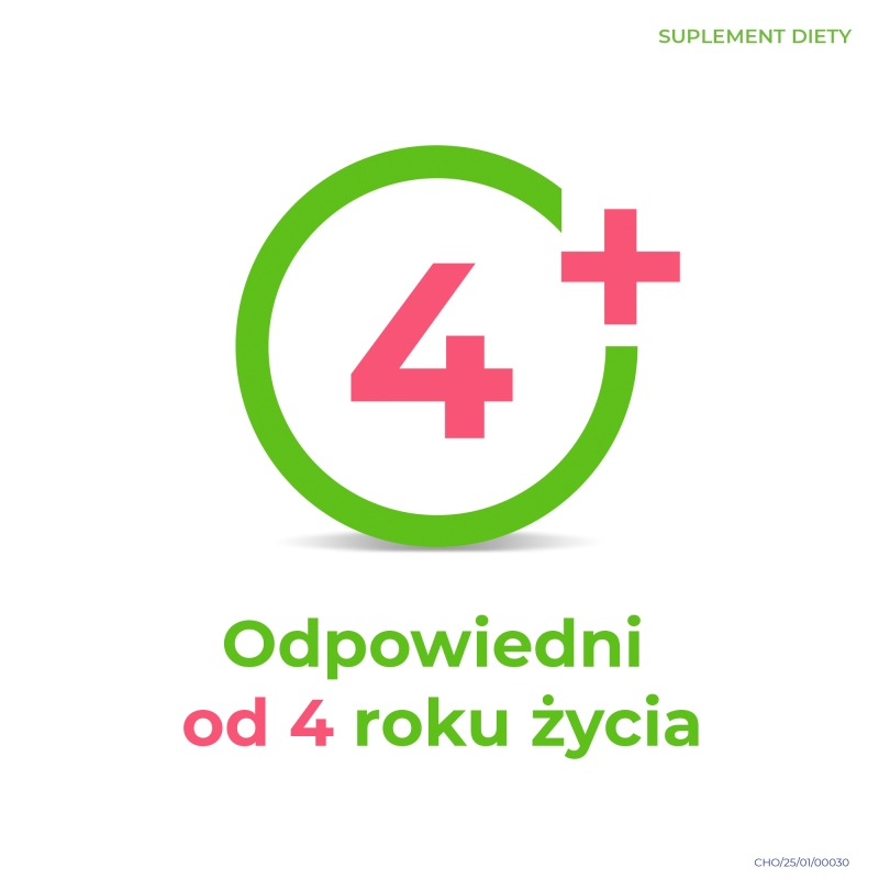 Cholinex Junior, pastylki do ssania ze składnikami na drapanie i suchość gardła dla dzieci o smaku malinowym, 16 szt.