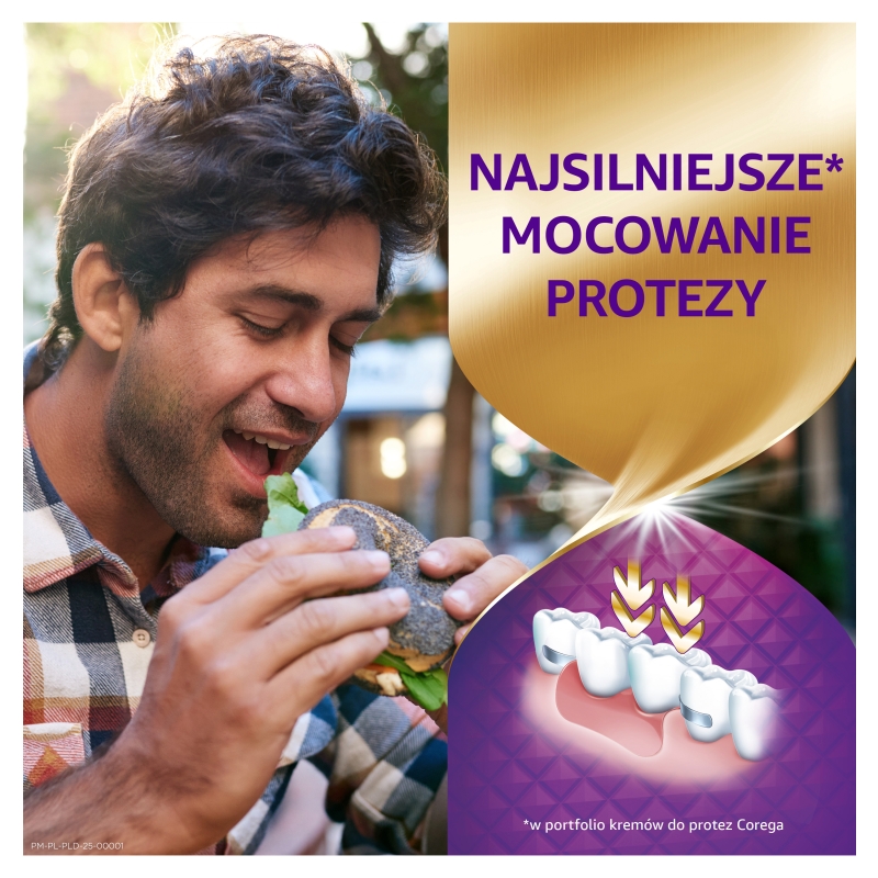 Corega Max Osłona, krem mocujący do protez zębowych o neutralnym smaku, 40 g