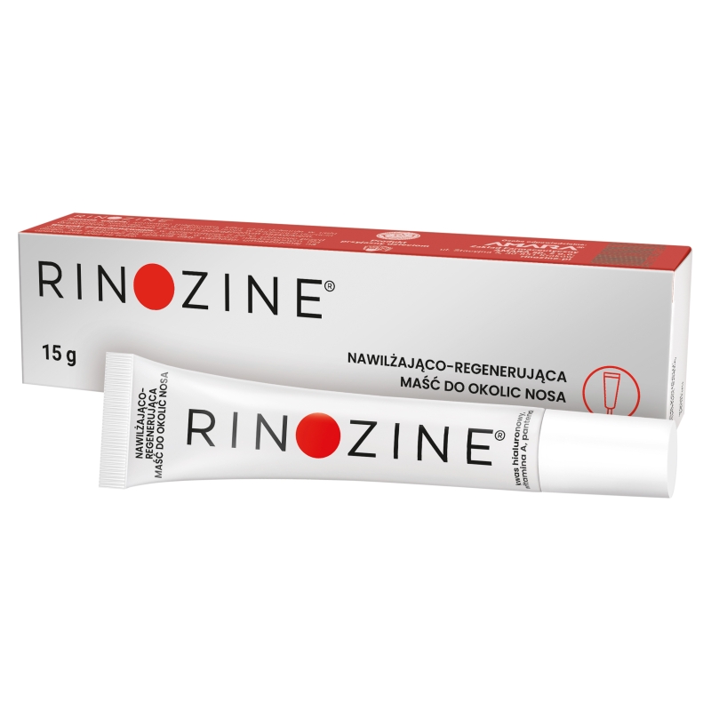 Rinozine, nawilżająco-regenerująca maść do okolic nosa, 15 g