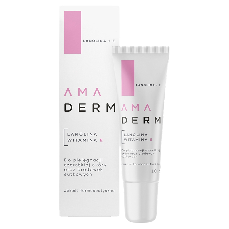 Amaderm, maść z lanoliną i witaminą E, 10 g