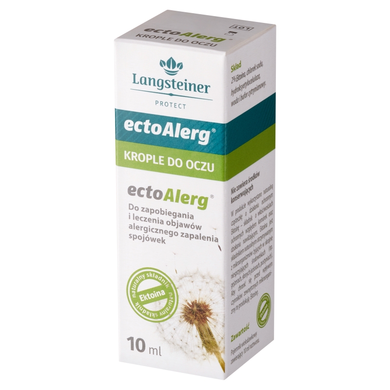 EctoAlerg, krople na alergiczne zapalenie spojówek, butelka 10 ml