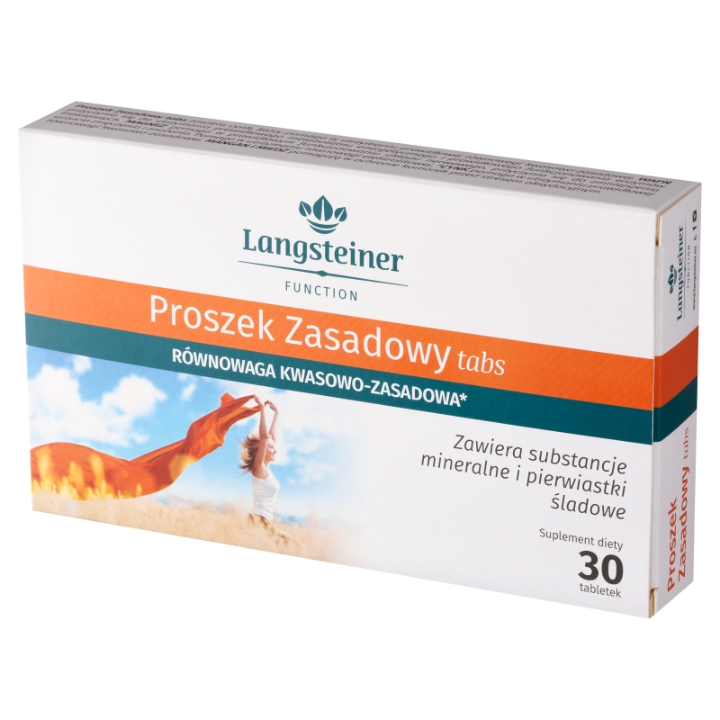 Proszek Zasadowy Tabs, tabletki ze składnikami wspomagającymi równowagę kwasowo-zasadową, 30 szt.