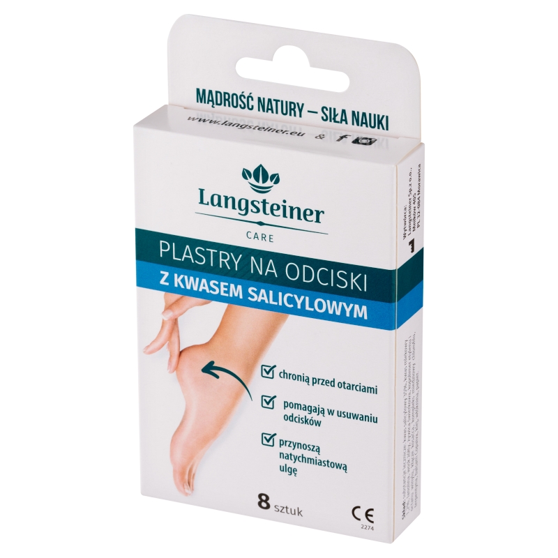 Plastry na odciski, z kwasem salicylowym, 8 szt.