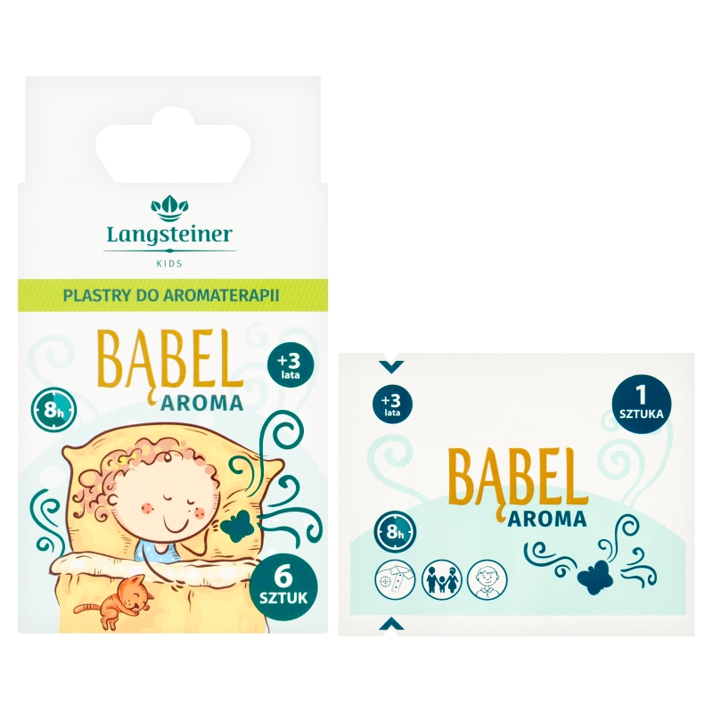 Bąbel Aroma, plastry do aromaterapii z olejkami eterycznymi, 6 szt.