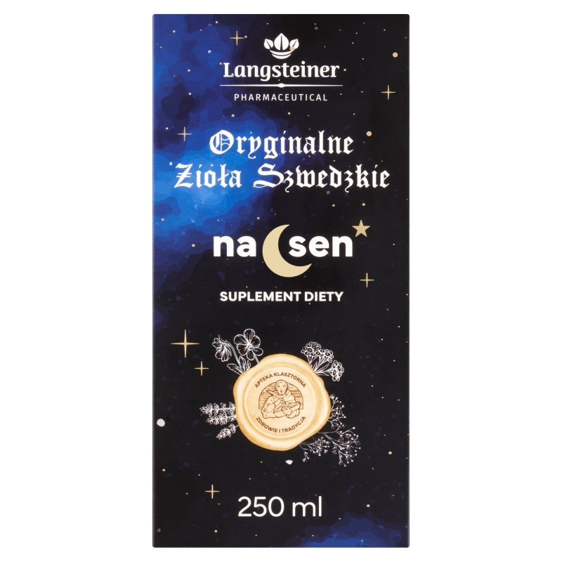 Langsteiner Oryginalne Zioła Szwedzkie, na sen, 250 ml