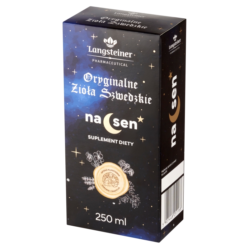 Langsteiner Oryginalne Zioła Szwedzkie, na sen, 250 ml