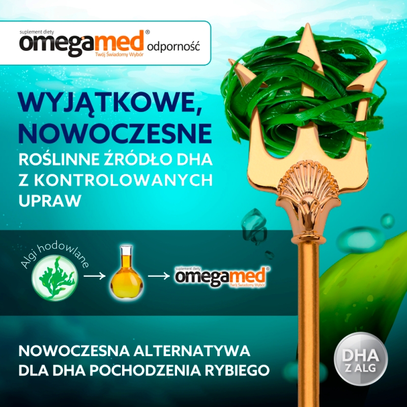 Omegamed Odporność 1+, syrop ze składnikami wspierającymi odporność o smaku pomarańczowym, 140 ml