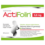 ActiFolin 0,8 mg  tabletki z kwasem foliowym dla kobiet planujących ciążę i w ciąży, 30 szt.