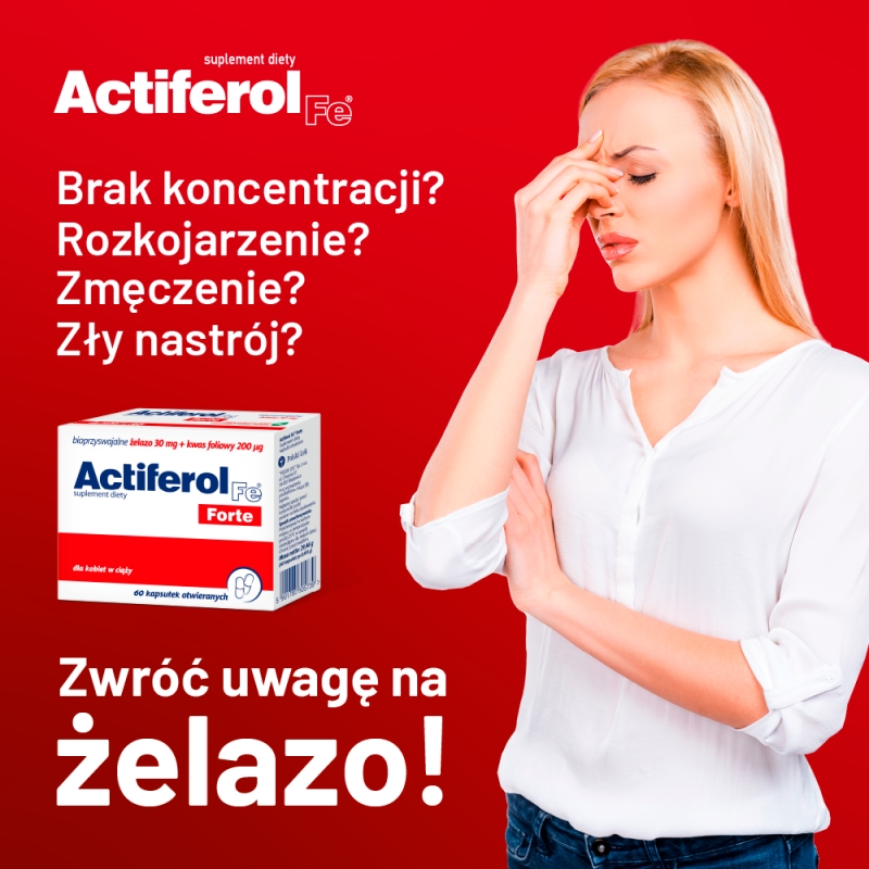 ActiFerol Fe Forte , kapsułki dla kobiet w ciąży, 60 szt.