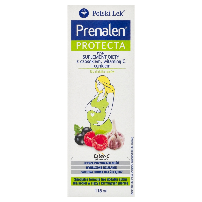 Prenalen syrop dla kobiet w ciąży, karmiących piersią bez dodatku cukru, butelka 115 ml