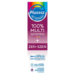 Plusssz 100% Multiwitamina + Żeń-Szeń tabletki musujące z witaminami o smaku owoców leśnych, 20 szt.