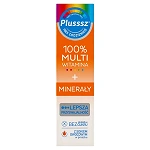 Plusssz 100% Multiwitamina + Minerały tabletki musujące z witaminami o smaku mango - pomarańcza, 20 szt.