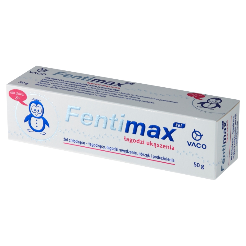 Fentimax , żel chłodząco - łagodzący zmniejszający obrzęki i swędzenie, 50 g
