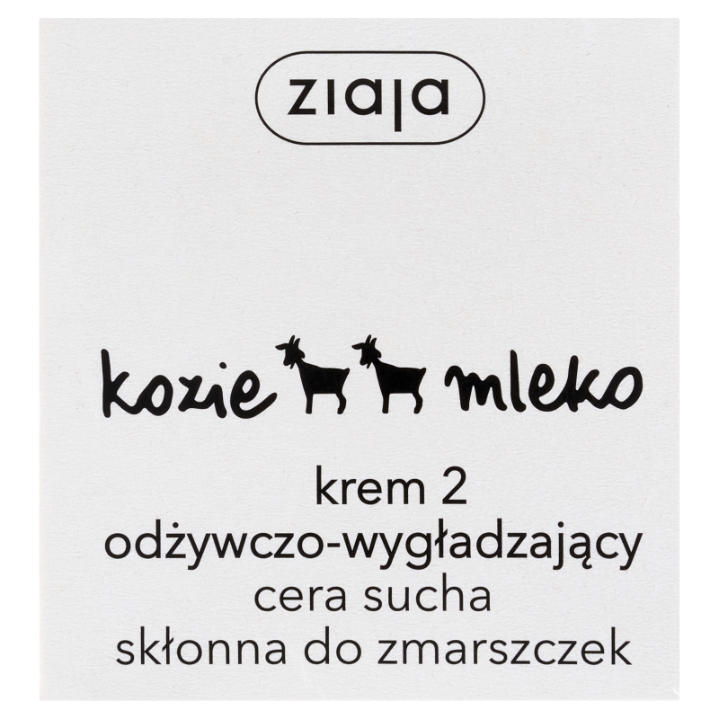 Ziaja Kozie Mleko Krem 2, odżywczo-wygładzający dla cery suchej i skłonnej do alergii, 50 ml